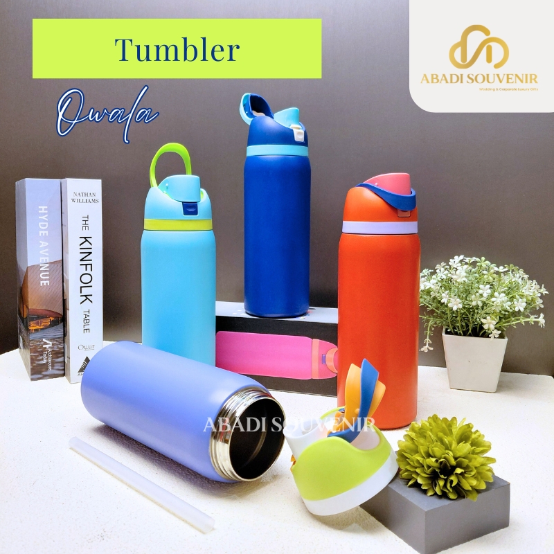 Tumbler Owala Style ±1000ml – Stainless Steel 304 Anti Bocor